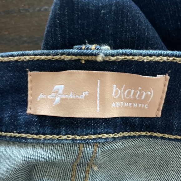 7 For All Mankind Dark Wash Denim - Picture 4 of 6